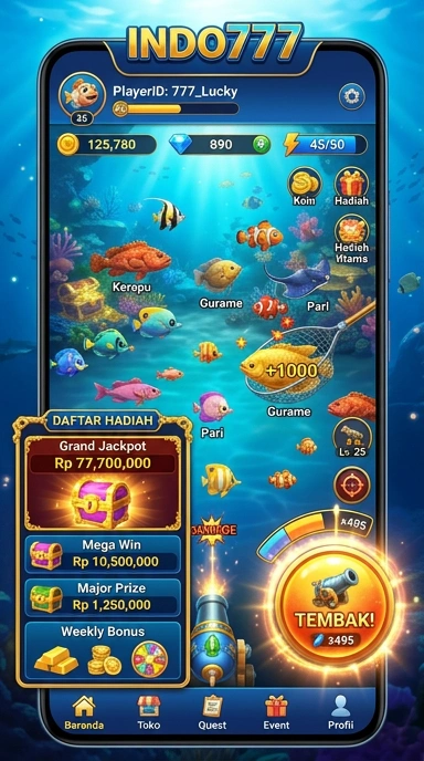 Tampilan antarmuka user indo777 yang intuitif dan menarik.